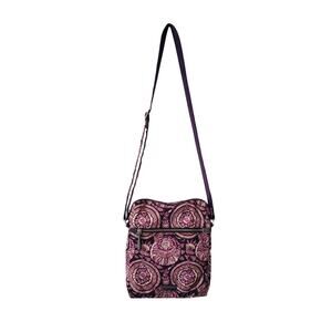 Vera Bradley Midtown Hipster Crossbody Bag Floral Print Pink